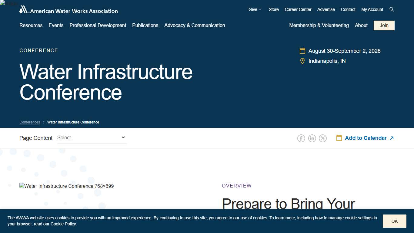 Water Infrastructure Conference - American Water Works Association